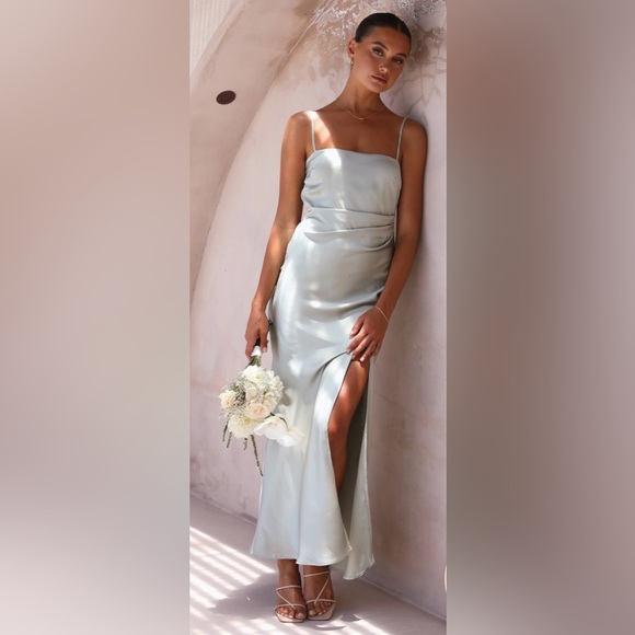 Billy J Dresses & Skirts - Billy J Sage Green Bridesmaid Dress